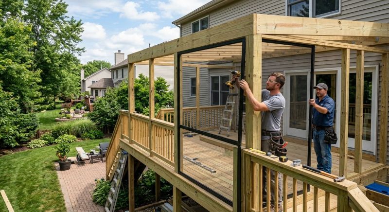 Enclosed Deck Installation in Chattanooga, TN