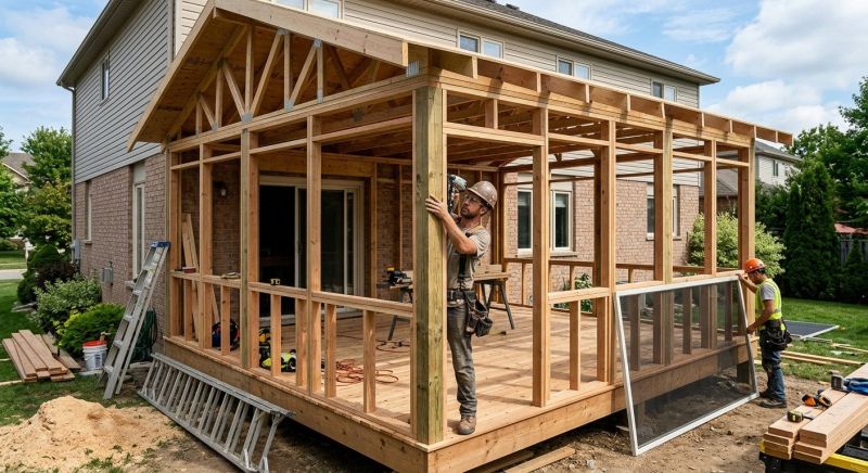Deck Enclosure Installation in Austin, TX