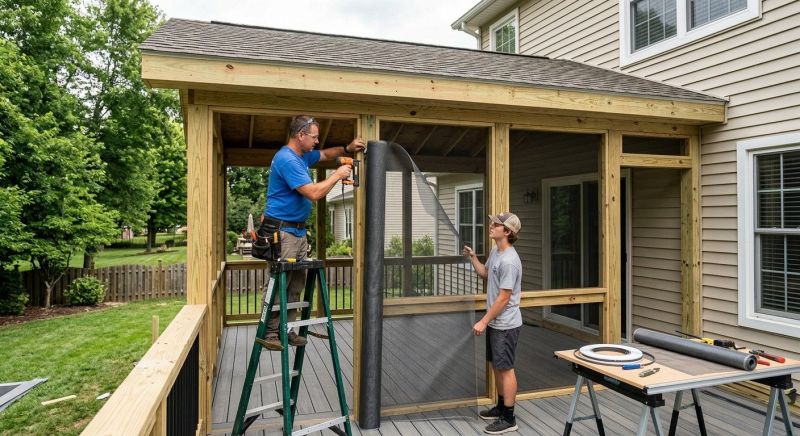 Enclosed Porch Construction in Dallas, TX