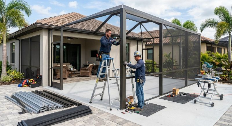 Lanai Enclosure Installation in Austin, TX