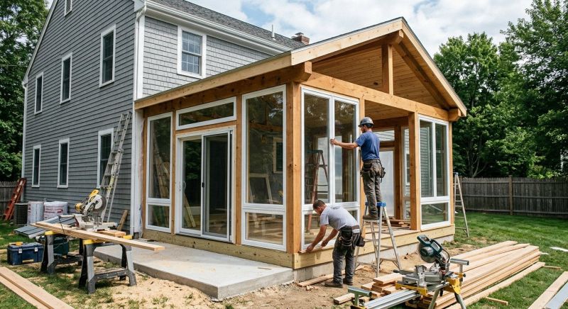Porch Enclosure Installation in Knoxville, TN
